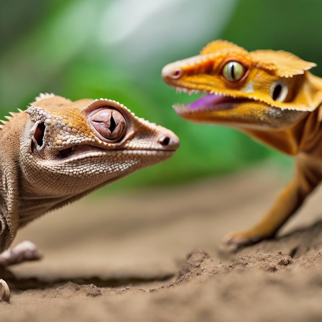 Battle of the Reptiles: Crested Gecko Versus Bearded Dragon