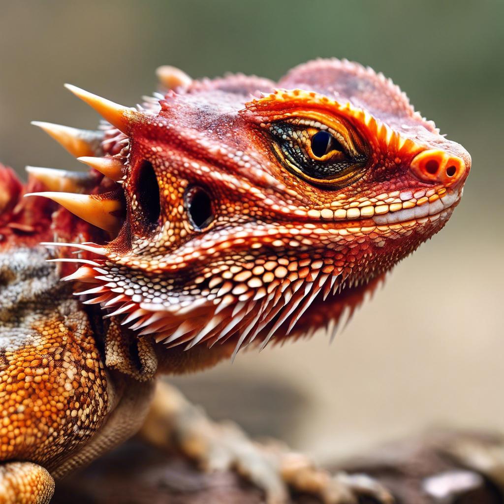 Discover the Stunning Super Brick Red Translucent Bearded Dragon
