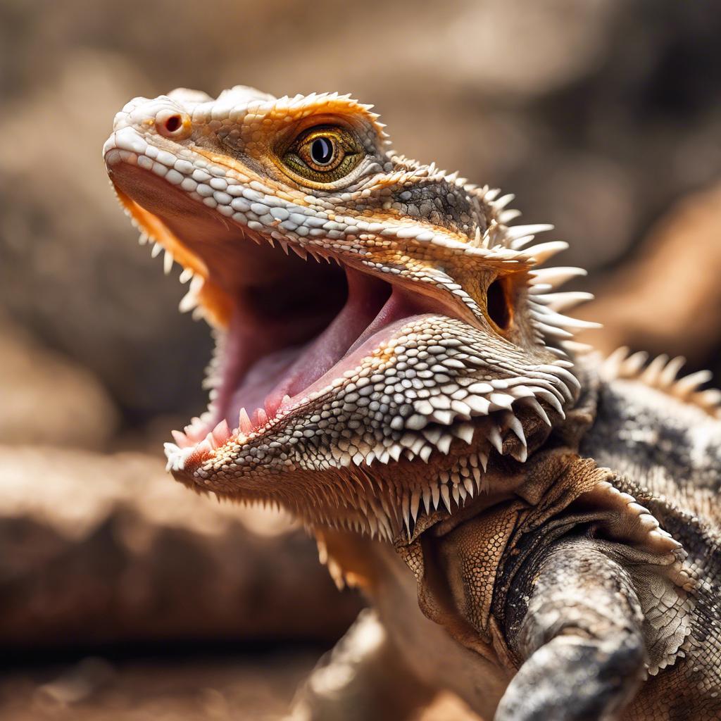 do bearded dragons die with mouth open